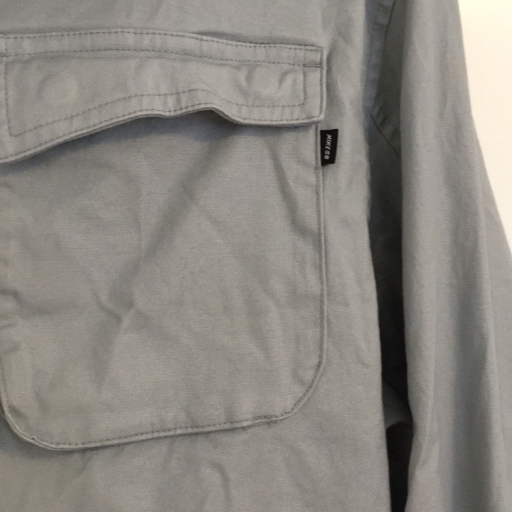 Nike Mens SB Shirt Jacket Blue/Grey Zip Up - Picture 6 of 12